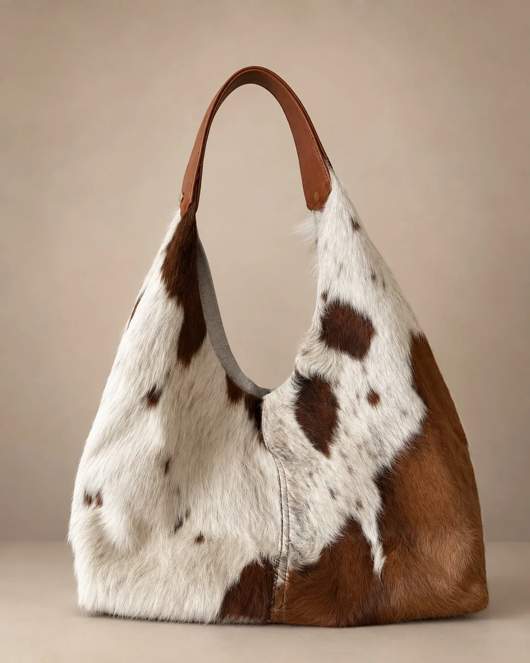 Bolso Hobo Café Claro