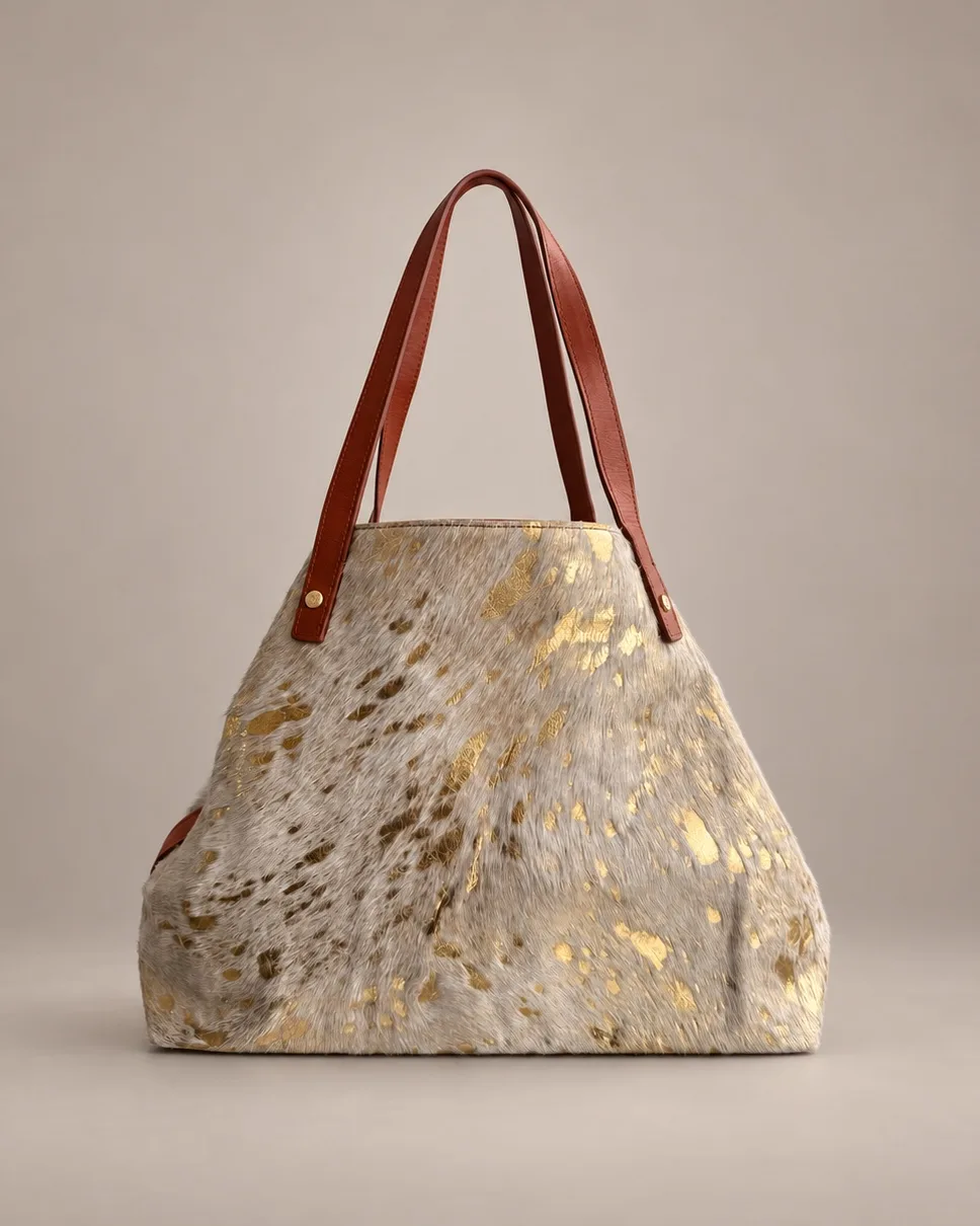 Shopper Folia Dorada