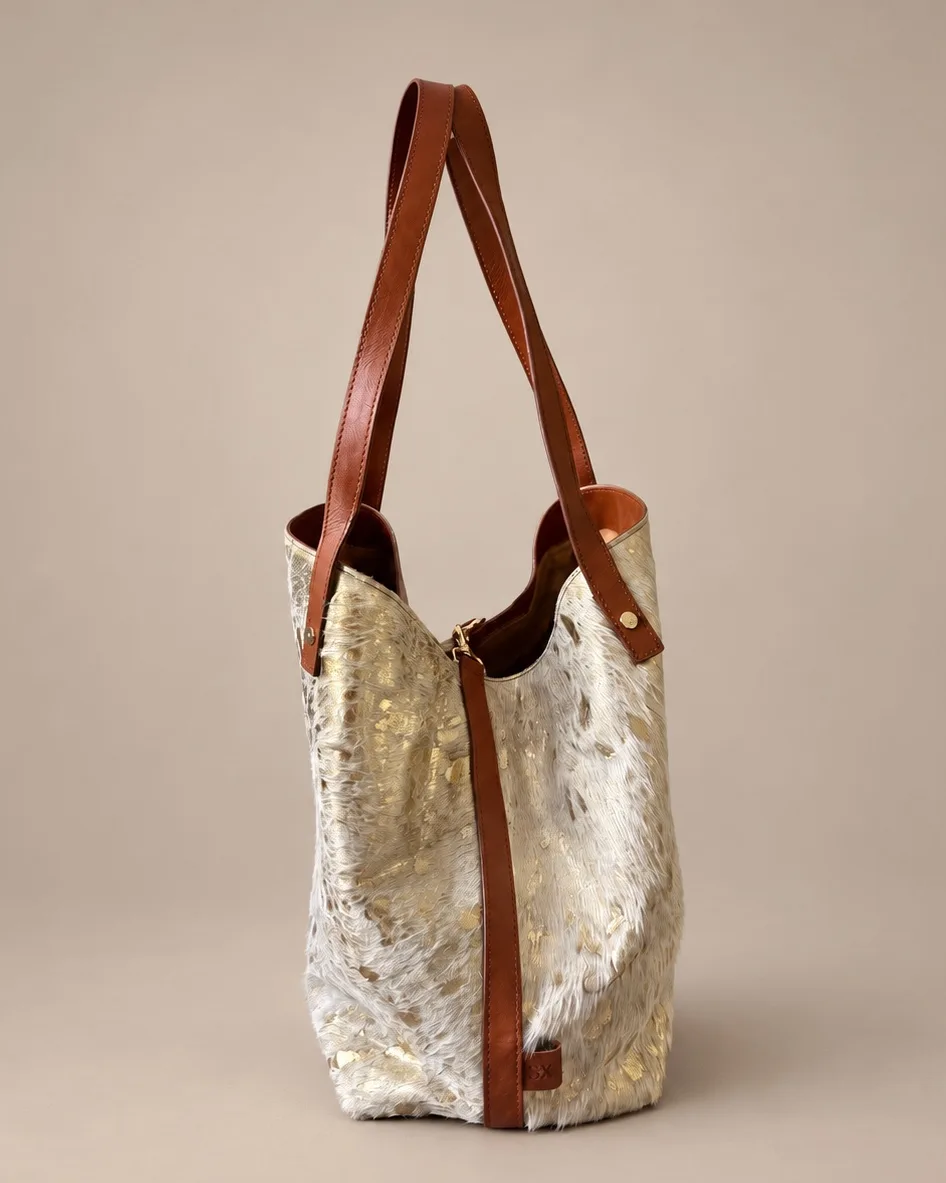 Shopper Folia Dorada