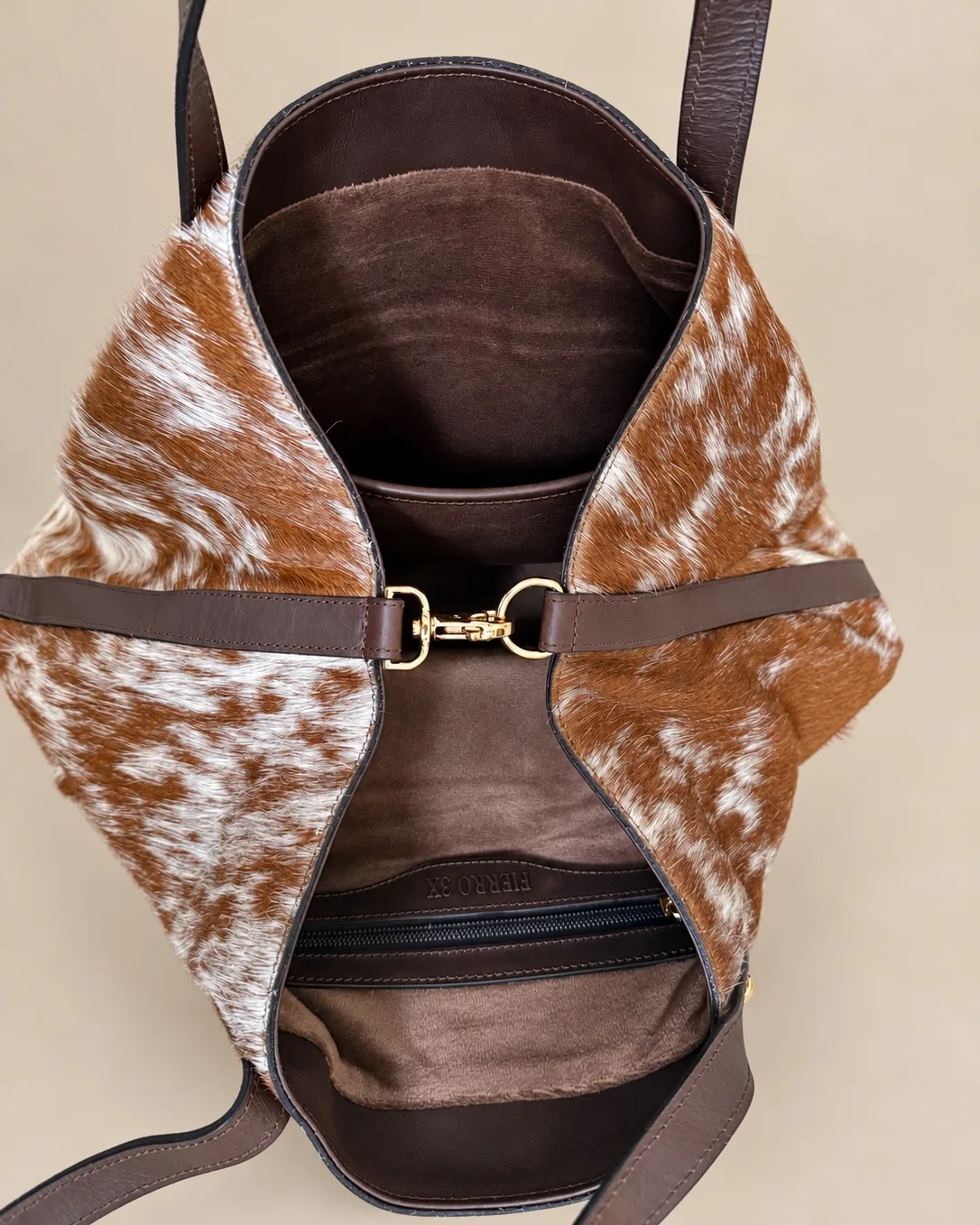 Shopper Jaspeado Café