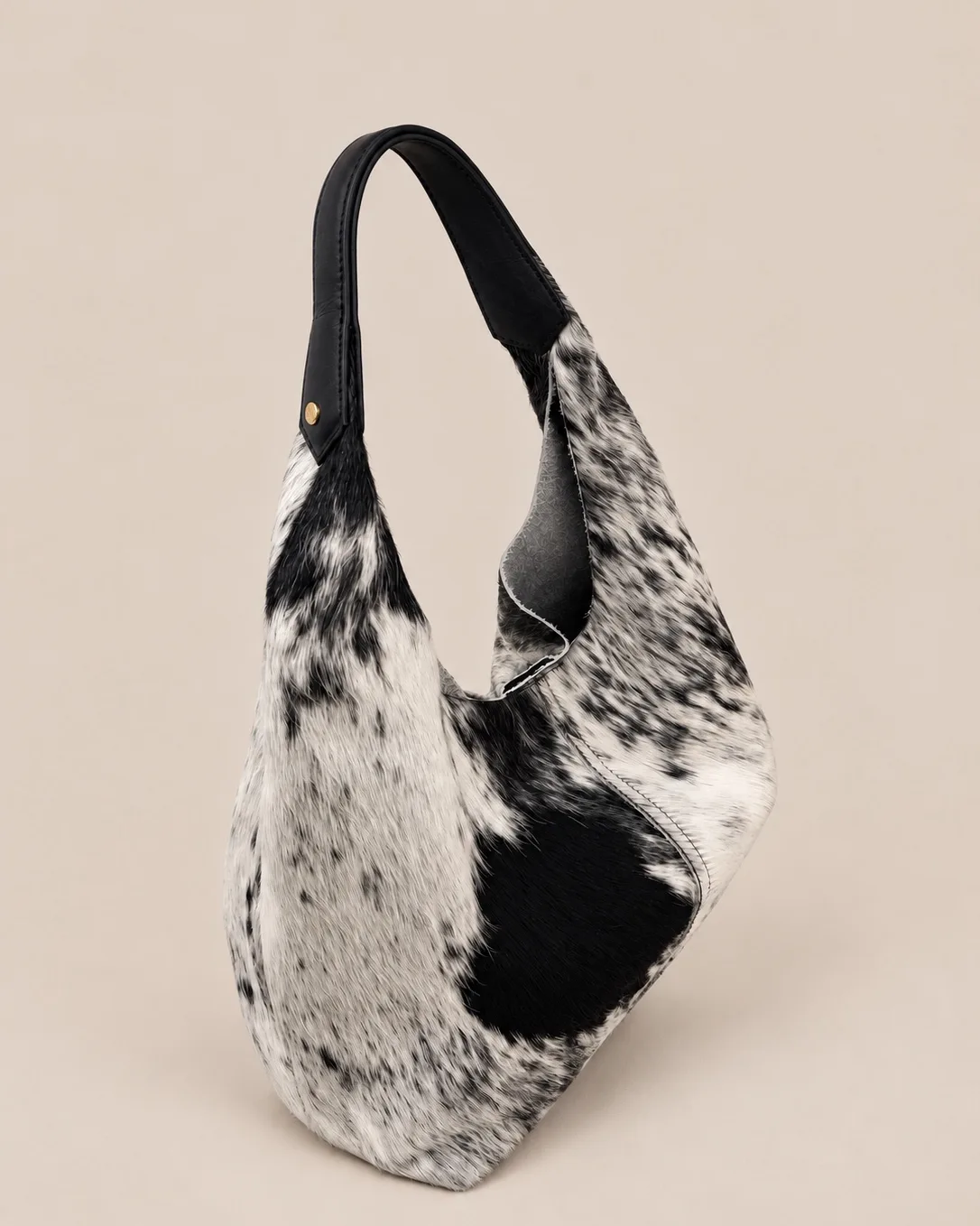 Bolso Hobo Overo Negro