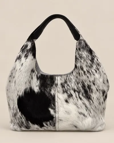 Bolso Hobo Overo Negro