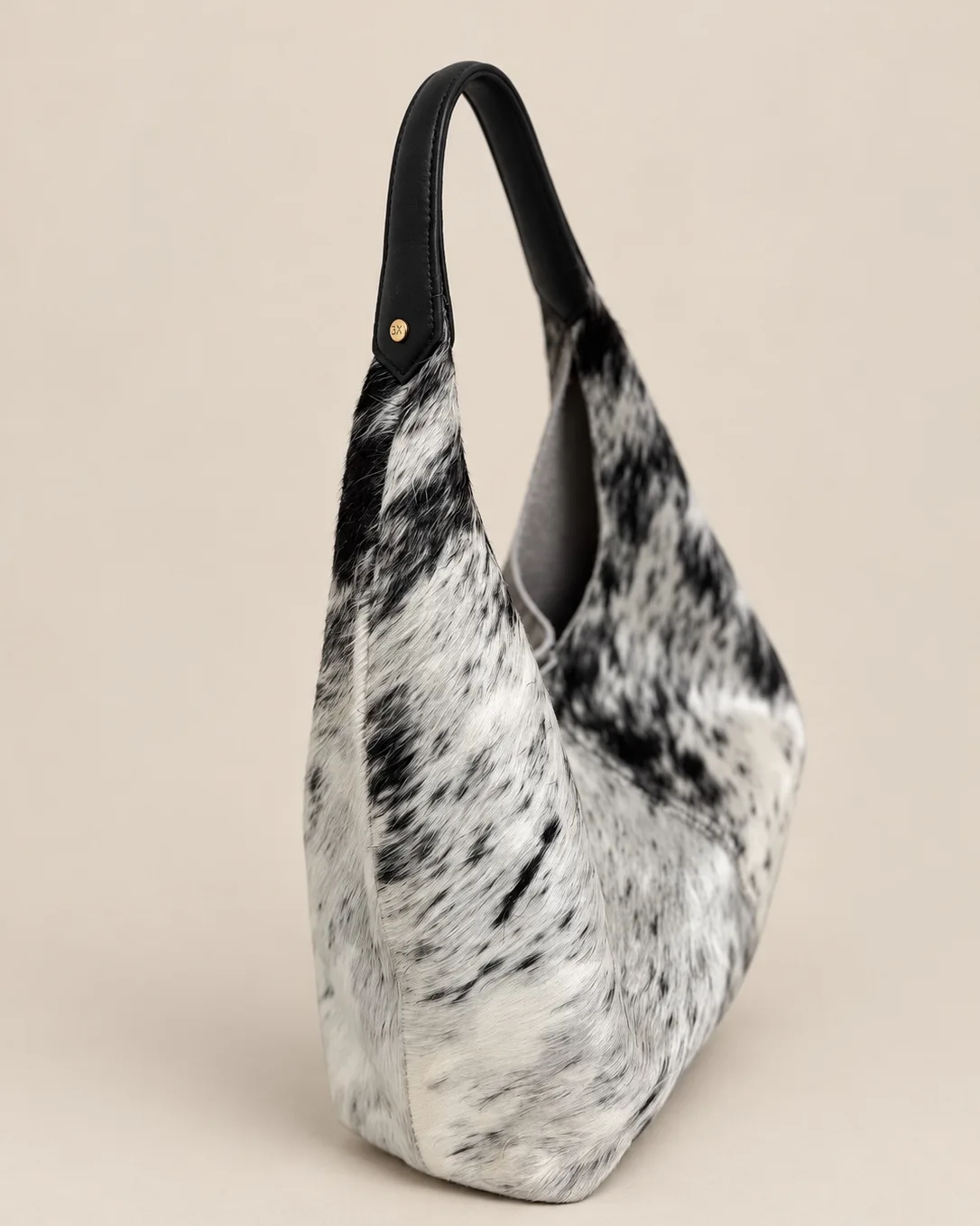 Bolso Hobo Overo Negro
